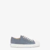 Flocked denim sneakers