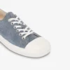 Flocked denim sneakers
