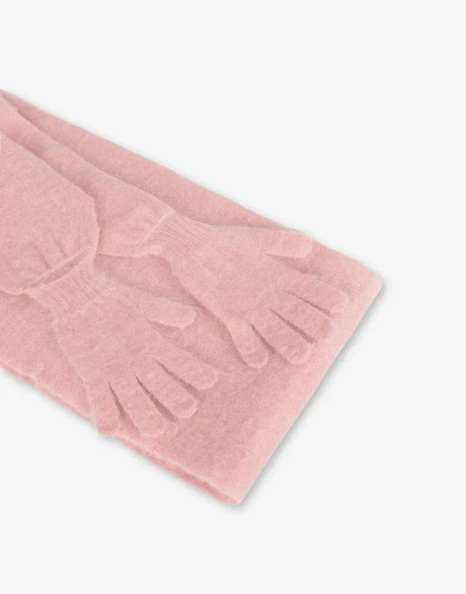 Gauzy mohair hood