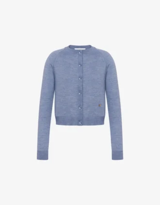 Golden M wool and silk cardigan