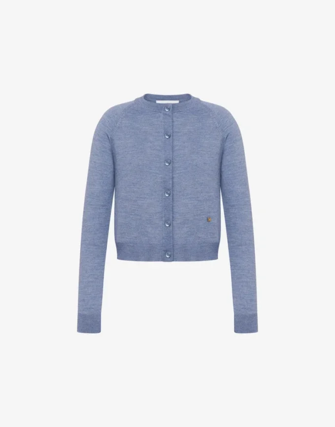 Golden M wool and silk cardigan