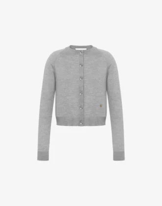 Golden M wool and silk cardigan