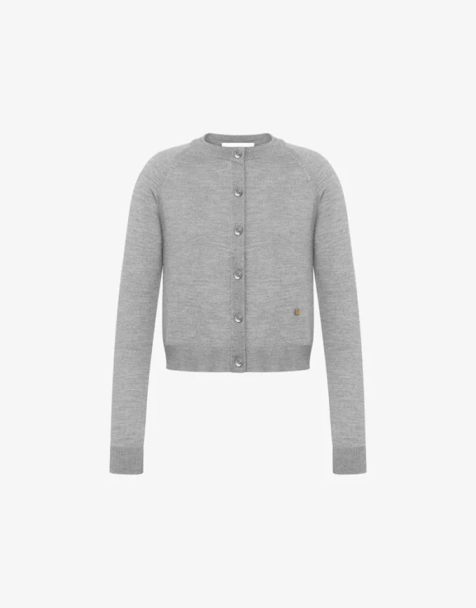 Golden M wool and silk cardigan