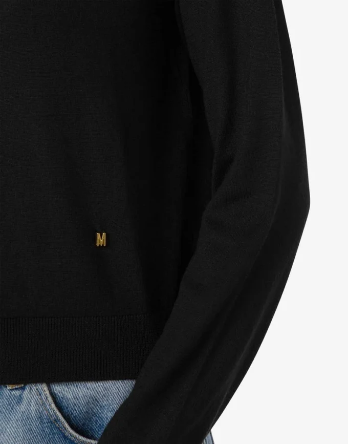 Golden M wool and silk cardigan
