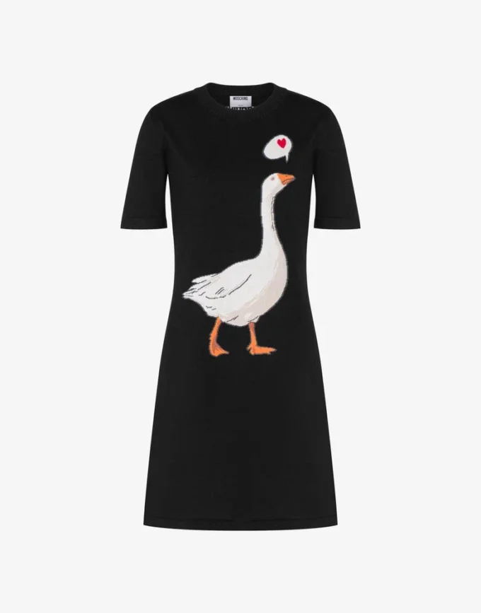 Goose cotton knit dress