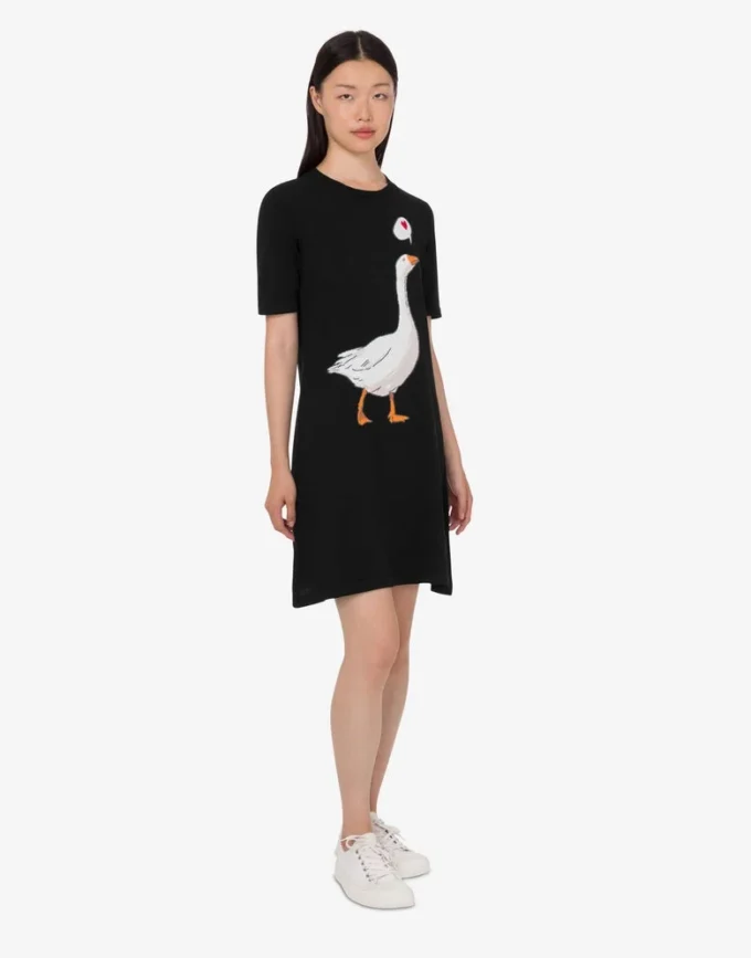 Goose cotton knit dress