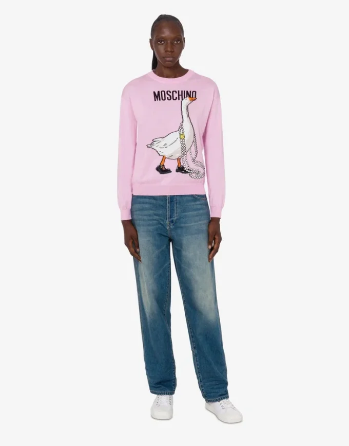 Goose pure cotton pullover