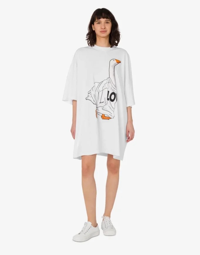 Heavy cotton oversize dress Goose