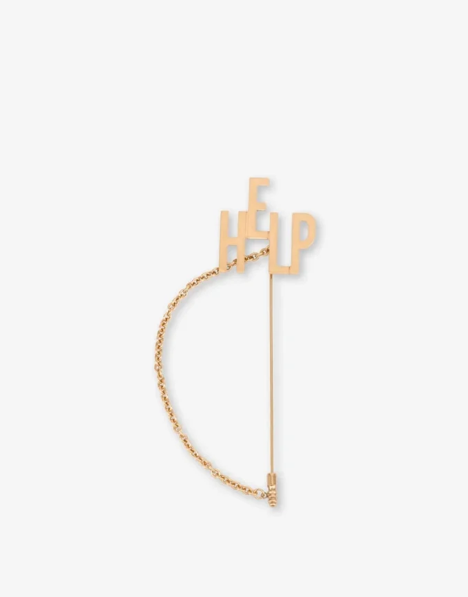 HELP Chain Brooch