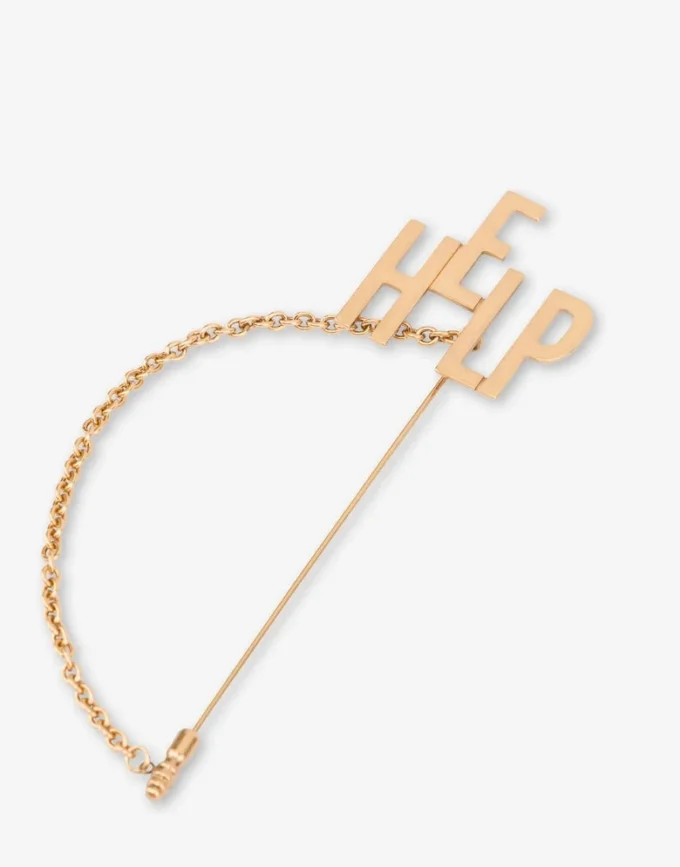 HELP Chain Brooch