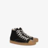 High canvas trainers