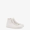 High canvas trainers