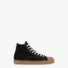 High canvas trainers