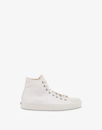 High canvas trainers