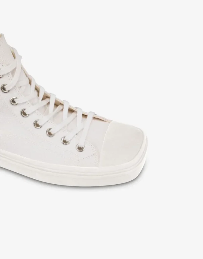 High canvas trainers