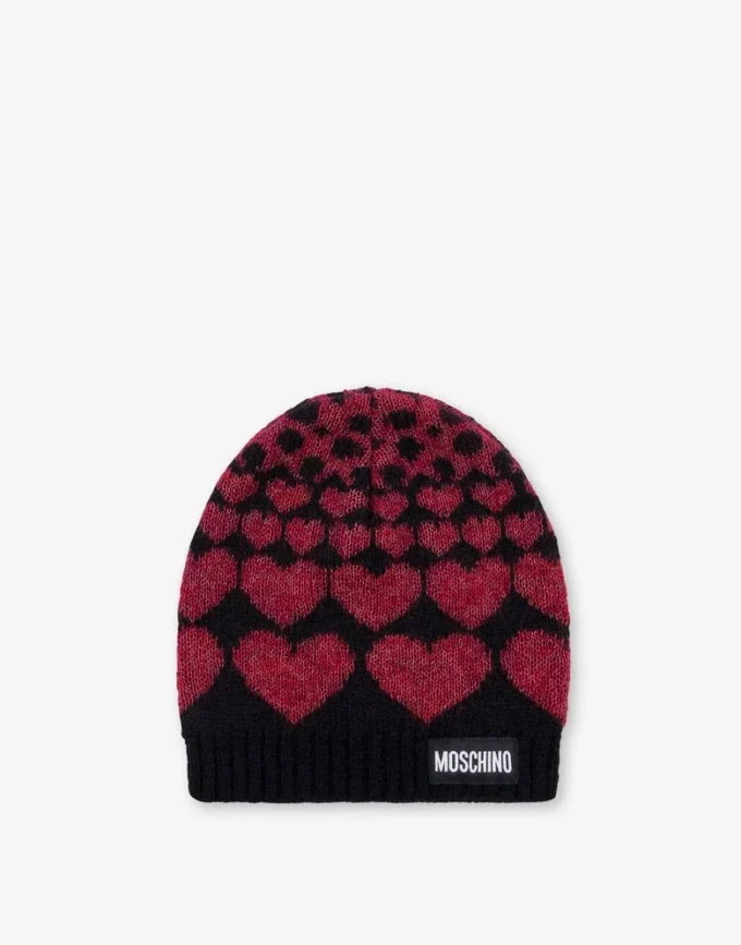 Inlaid mohair blend hat