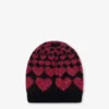 Inlaid mohair blend hat
