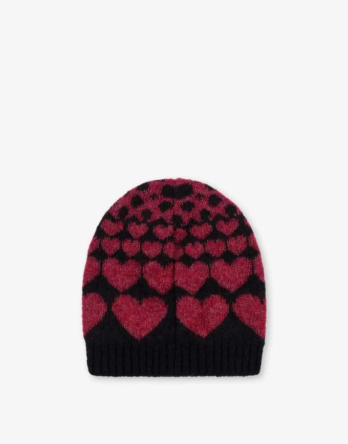 Inlaid mohair blend hat