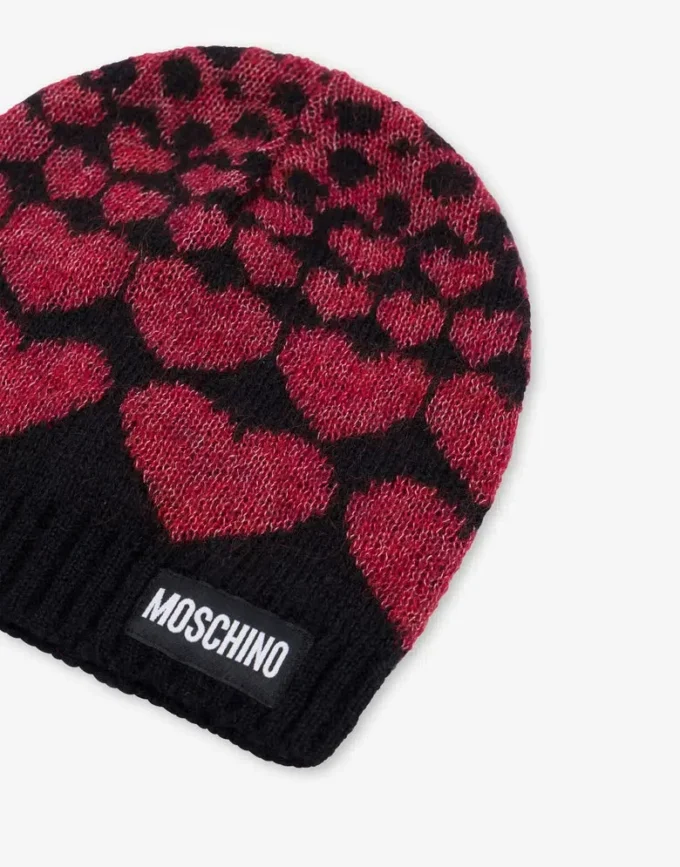 Inlaid mohair blend hat
