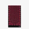Inlaid mohair blend scarf
