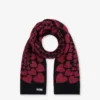 Inlaid mohair blend scarf