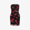 Printed tulle dress