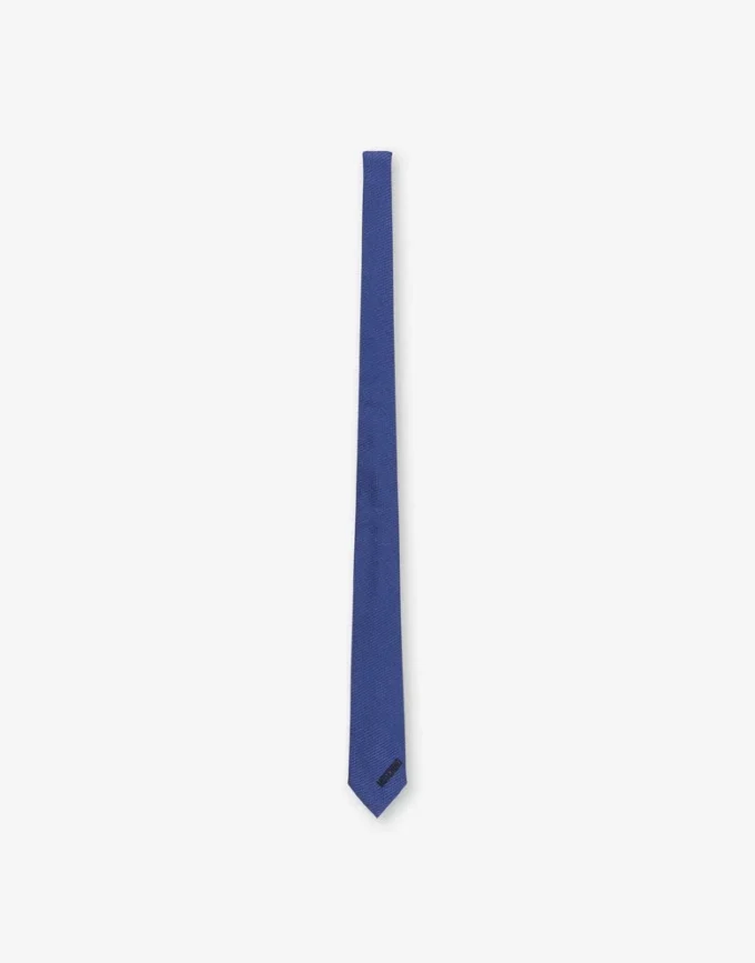 Jacquard silk tie