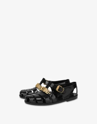 Jelly sandals with Lettering logo