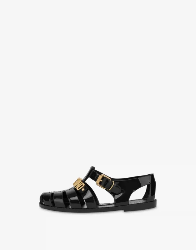 Jelly sandals with Lettering logo