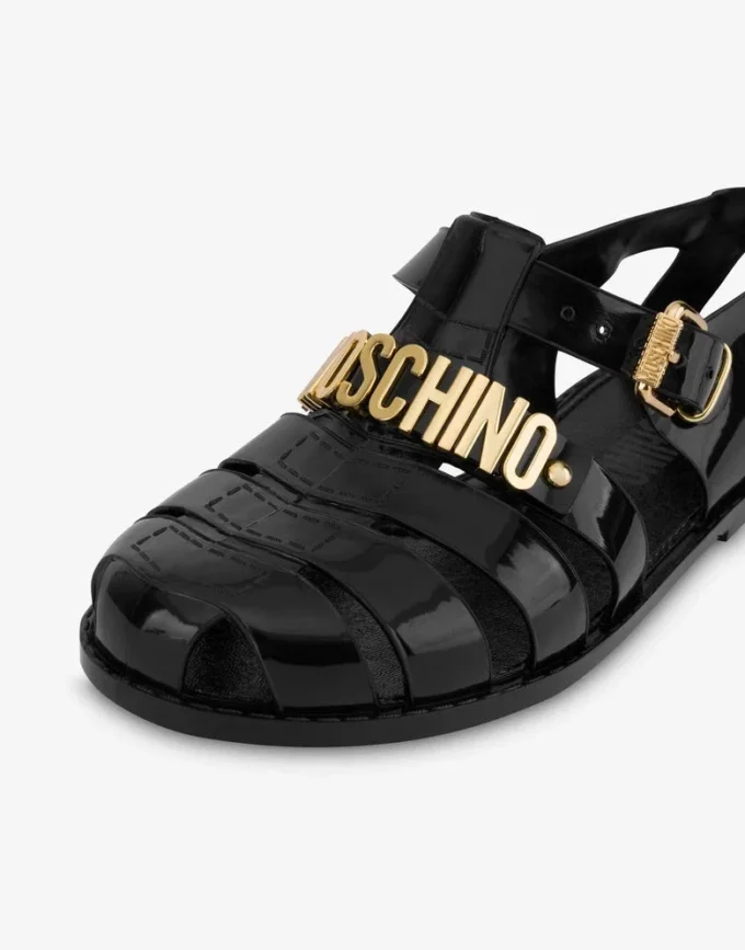 Jelly sandals with Lettering logo