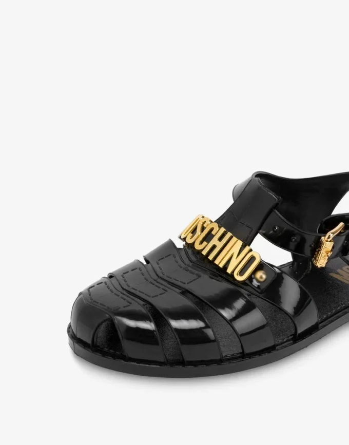 Jelly sandals with Lettering logo