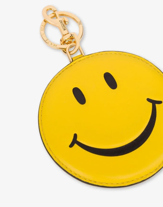 Keychain in nappa Smiley®