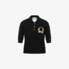 Knit Polo Shirt Laurel Crown Logo