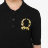 Knit Polo Shirt Laurel Crown Logo