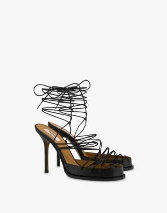 Laced High Calf Sandals