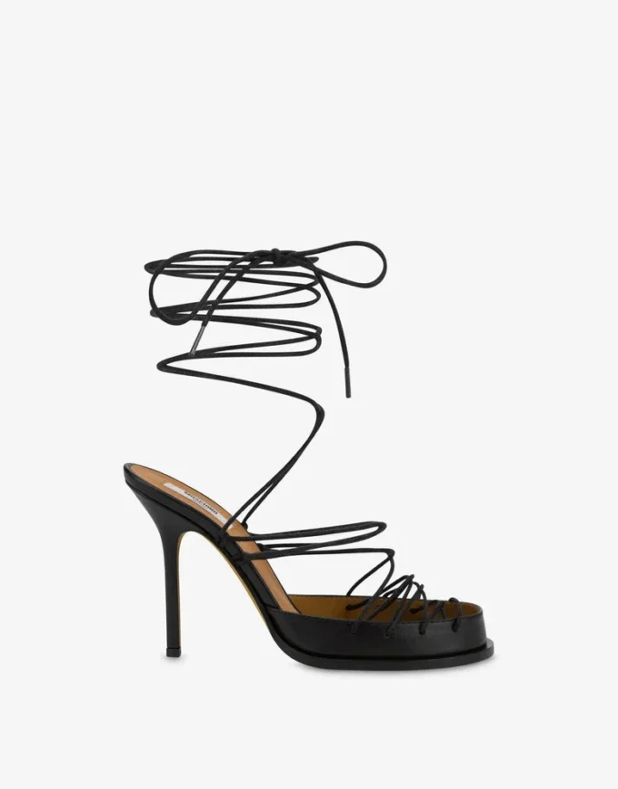 Laced High Calf Sandals