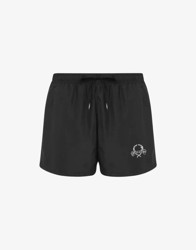 Laurel Crown Logo beach boxer shorts