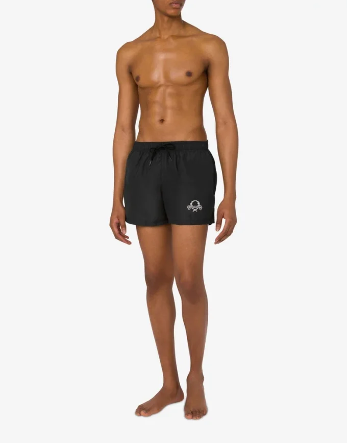 Laurel Crown Logo beach boxer shorts