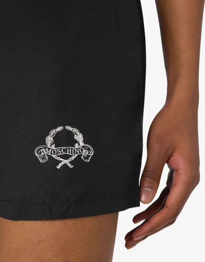 Laurel Crown Logo beach boxer shorts