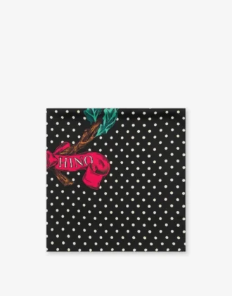 Laurel Crown silk scarf