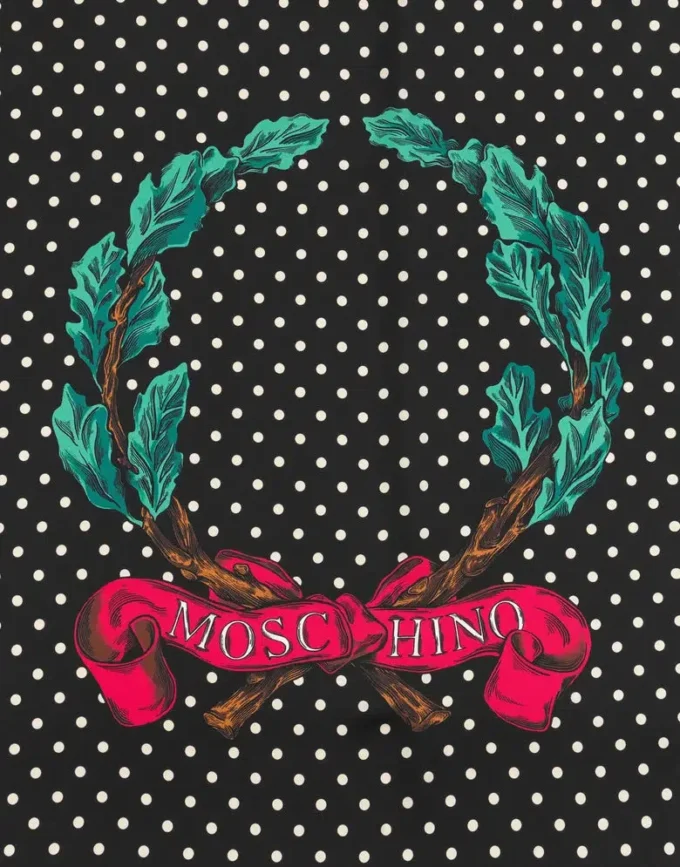 Laurel Crown silk scarf