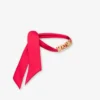 Lettering Logo small silk scarf