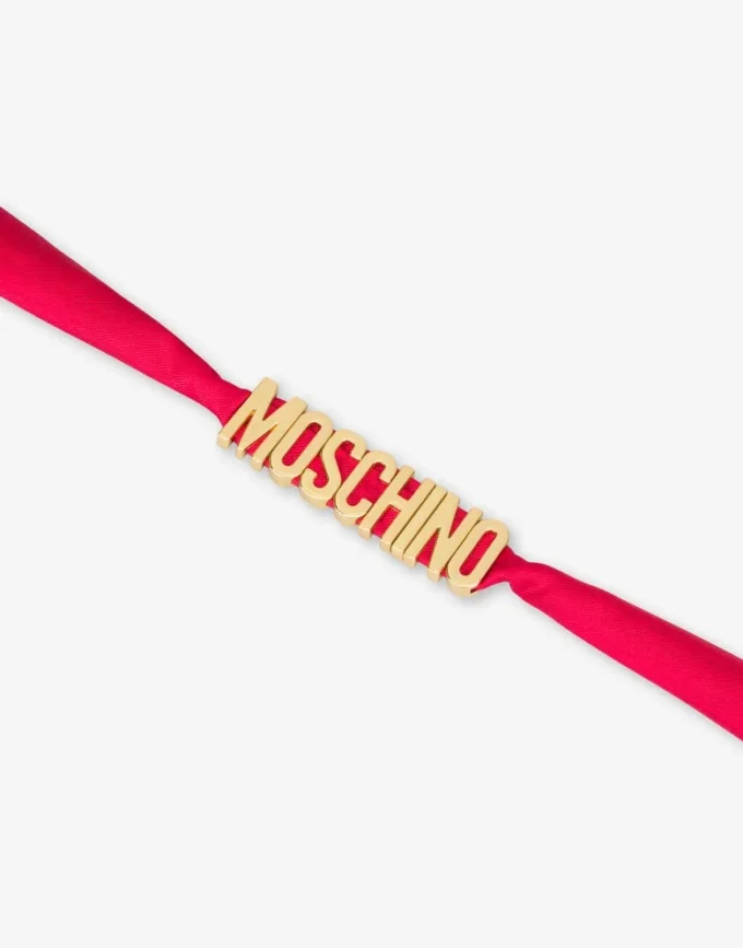 Lettering Logo small silk scarf