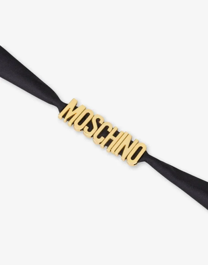 Lettering Logo small silk scarf