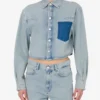 Lightweight cotton denim shirt