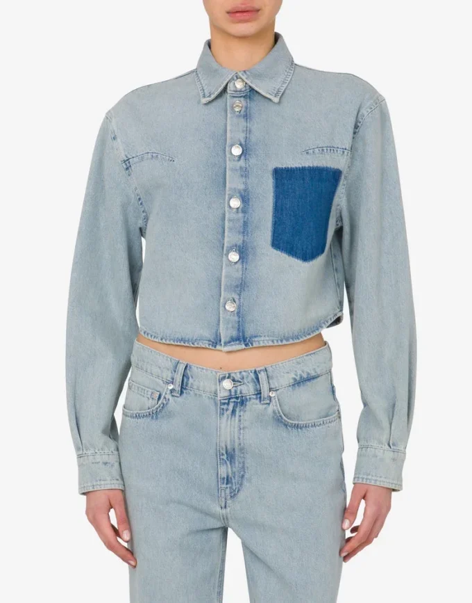 Lightweight cotton denim shirt