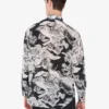 Lightweight cotton poplin shirt with goose print