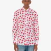 Lightweight cotton poplin shirt with print