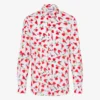 Lightweight cotton poplin shirt with print