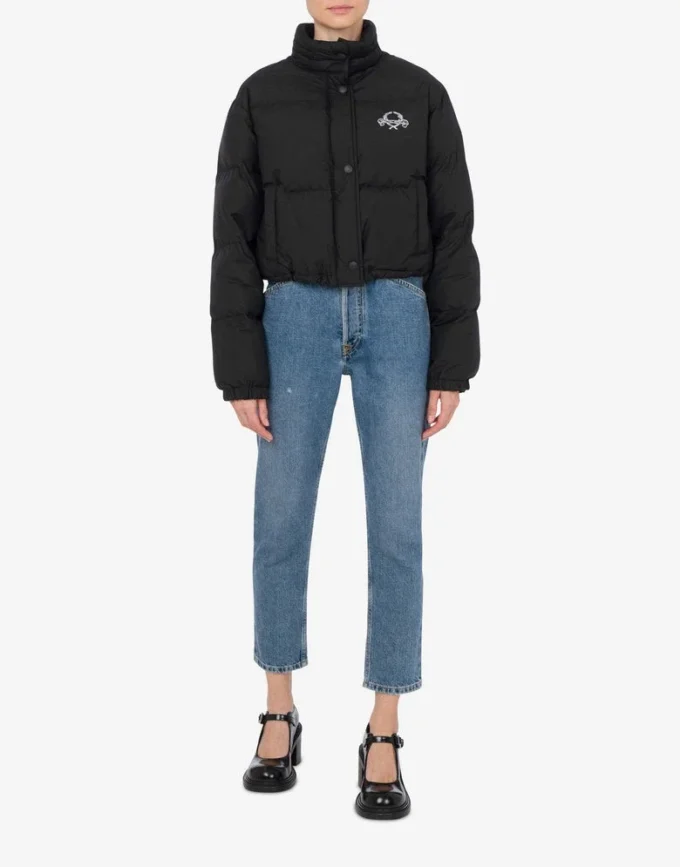 Lightweight Nylon Down Jacket Laurel Crown Logo Lightweight Nylon Down Jacket Laurel Crown Logo